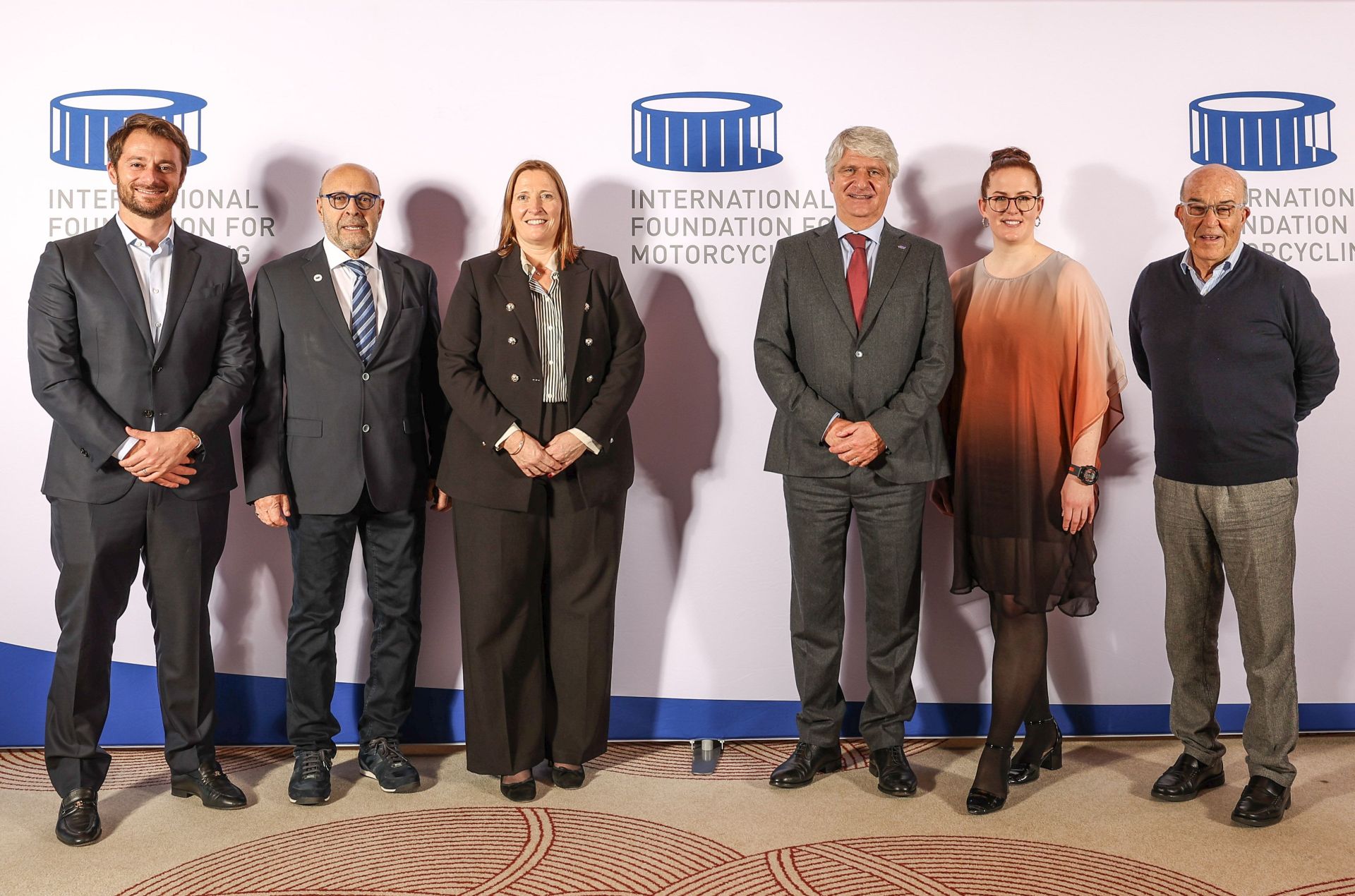 David Lungo (CEO, Infront Motor Racing Group SAM); Guy MAITRE (IFM Vice President); Françoise EMERY (IFM Managing Director); Jorge VIEGAS (IFM President); Emilie F. WESTBYE (IFM Board Member); Carmelo Ezpeleta (CEO, Dorna Sports SL) © Good-Shoot